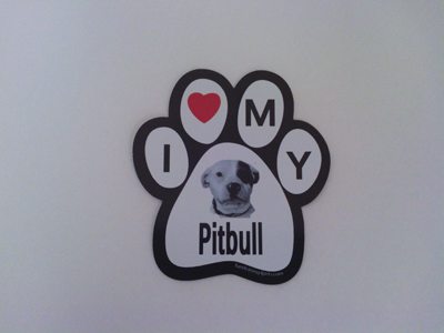 I Heart My Pitbull Magnet I Heart My Pitbull Magnet
